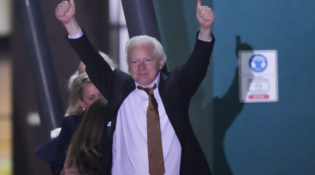Thumbnail for A convicted criminal for first time, Assange soaks up taste of freedom