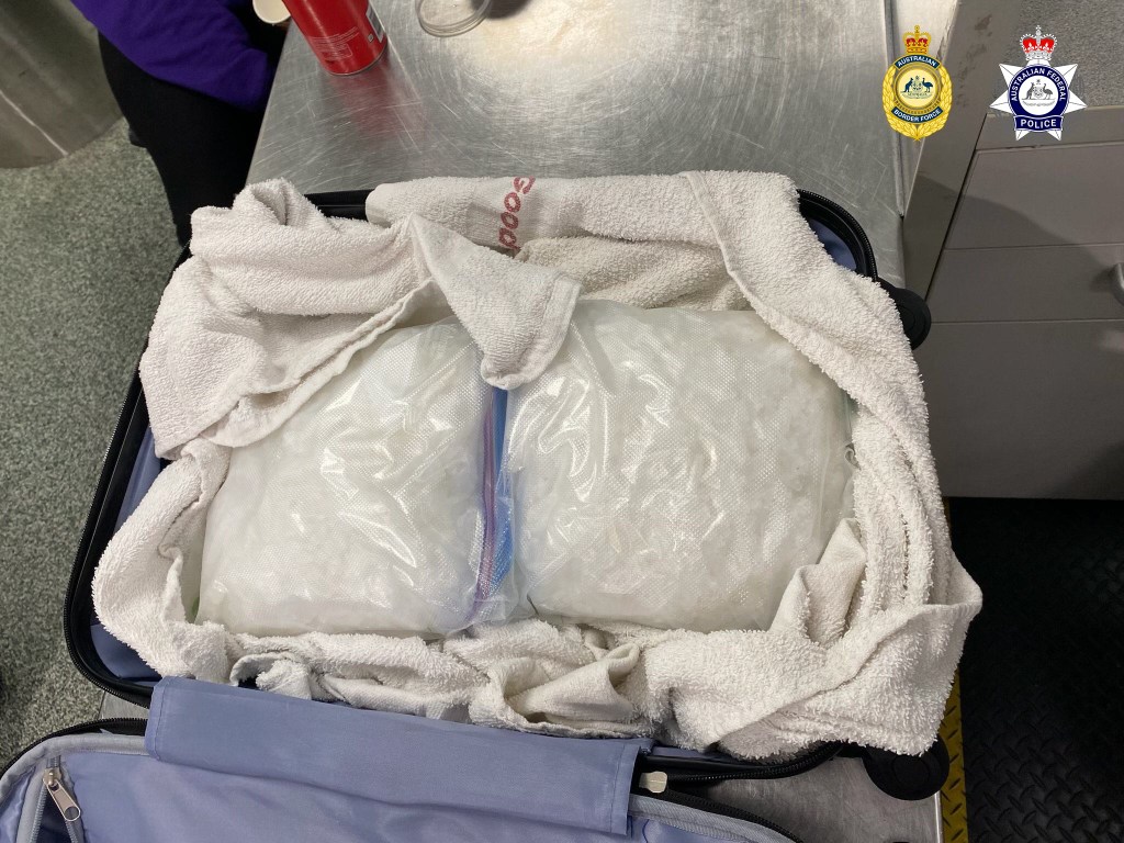 Thumbnail for British woman stopped at Brisbane Airport carrying enough meth for 40,000 street deals