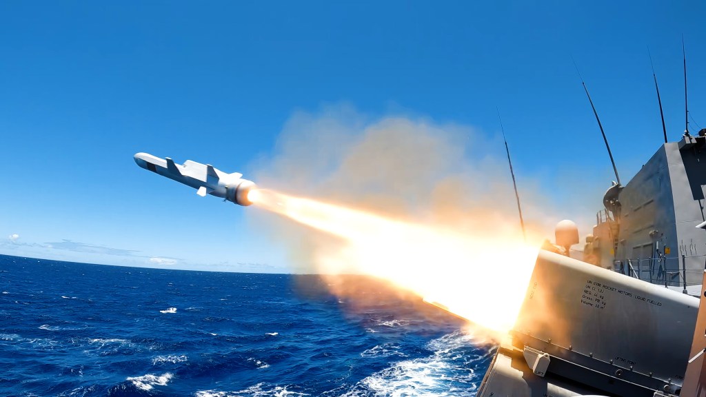Thumbnail for Aussie ‘ship killer’ missiles are bang on target, blowing enemy out of water