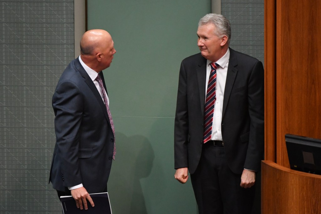 Thumbnail for One of these men faces a huge dilemma in Palestinian migration issue – the other is Peter Dutton