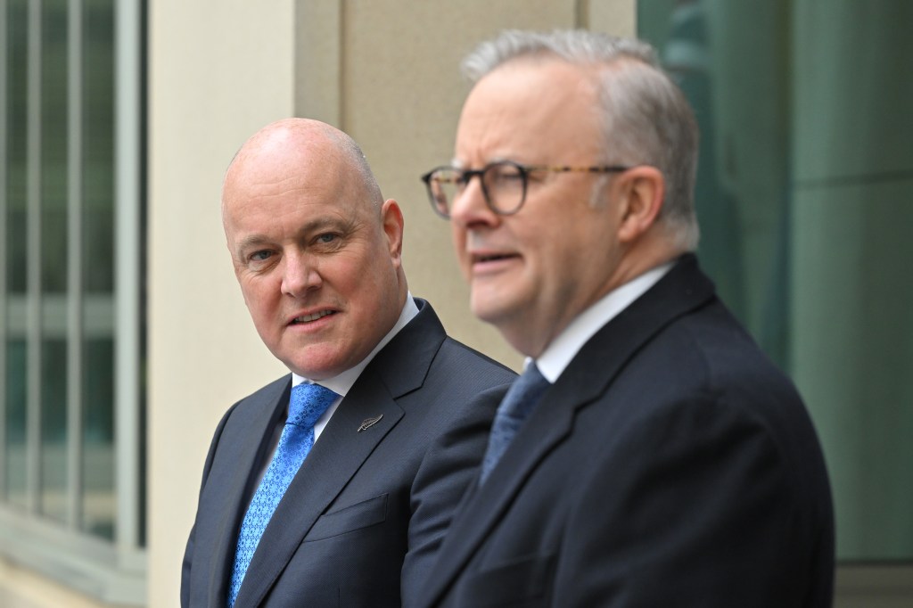Thumbnail for Kiwis want a slice of AUKUS, says visiting New Zealand PM