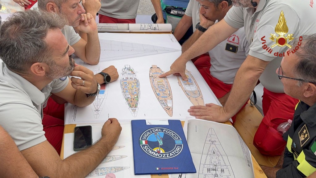 Thumbnail for Divers resume search for bodies of six lost at sea in sinking of superyacht