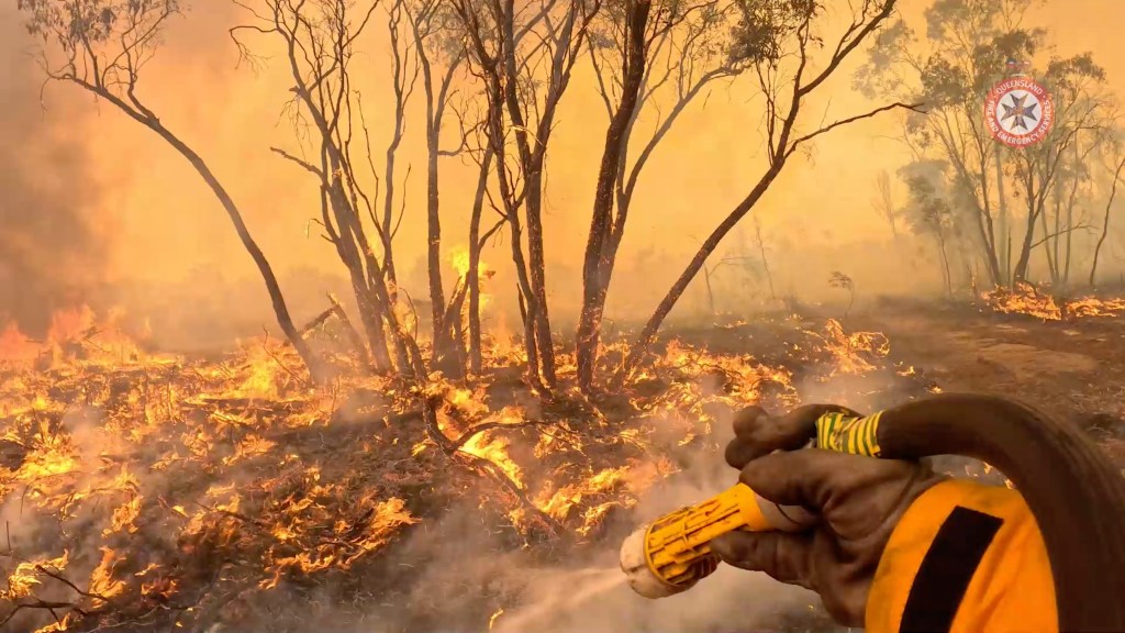 Thumbnail for Prepare to leave: Fast-moving bushfires threaten towns in far north
