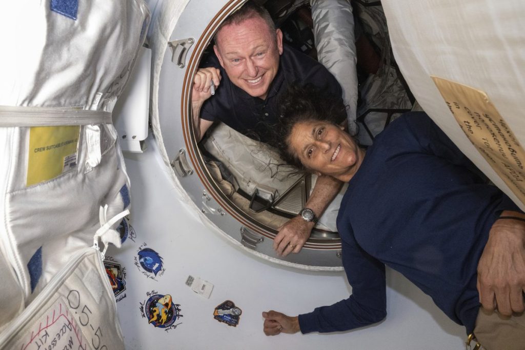 Thumbnail for Not quite Lost in Space, but astronauts delighted to set eyes on their lift home