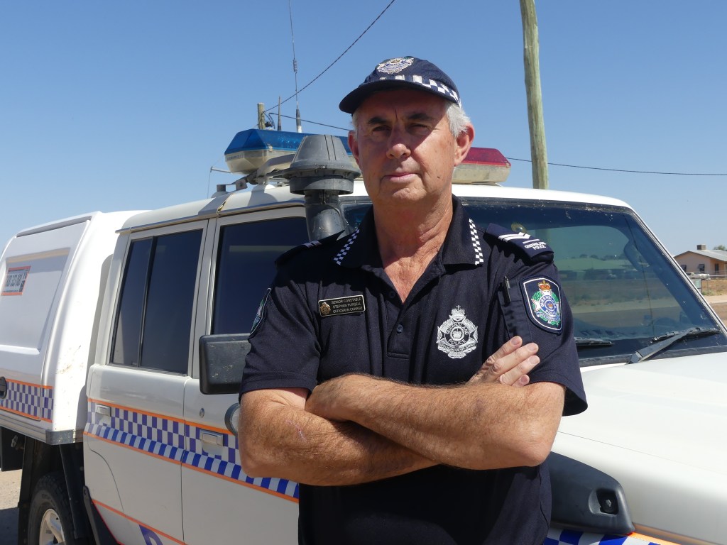 Thumbnail for After a decade in the desert, Birdsville’s solitary cop ready to dance to a different beat