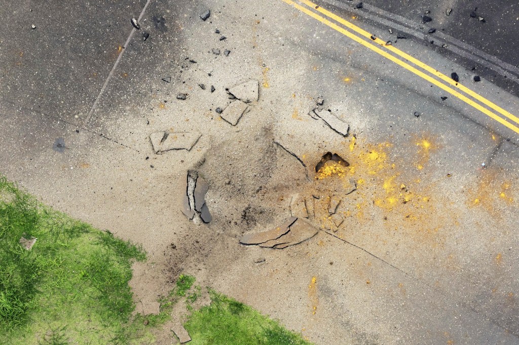 Thumbnail for Turning back time: WWII US bomb explodes at Japanese airport, leaves massive crater on runway