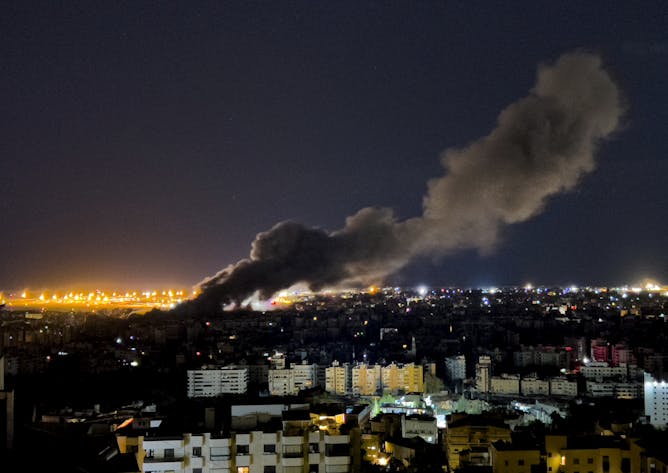 Rockets at sunset as Iran continues its stand-off with Israel. (Image AP)